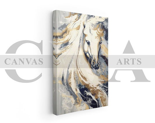 Abstract Horse Canvas Wall Art