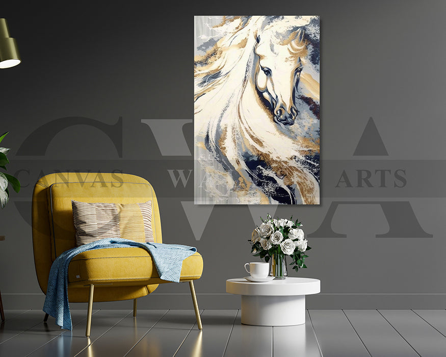 Abstract Horse Canvas Wall Art