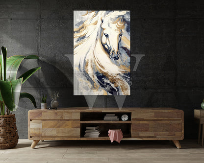 Abstract Horse Canvas Wall Art