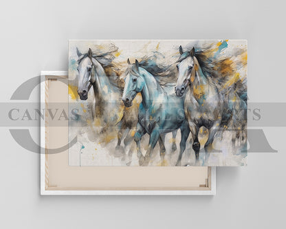 Abstract Horse Painting Canvas Wall Art