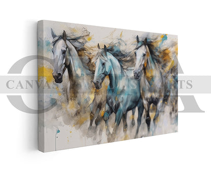 Abstract Horse Painting Canvas Wall Art