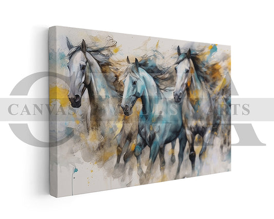 Abstract Horse Painting Canvas Wall Art
