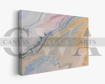 Abstract Liquid Marble Canvas Wall Art