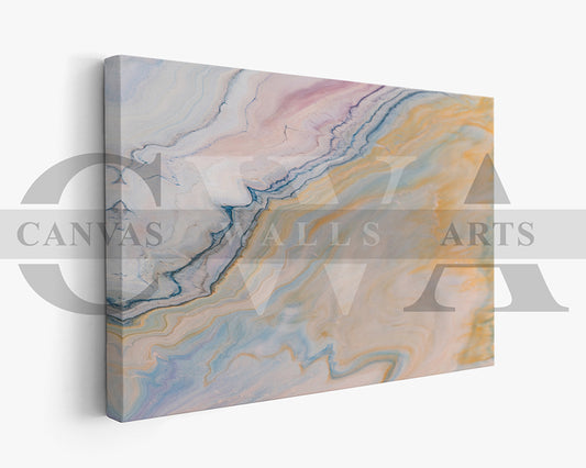 Abstract Liquid Marble Canvas Wall Art