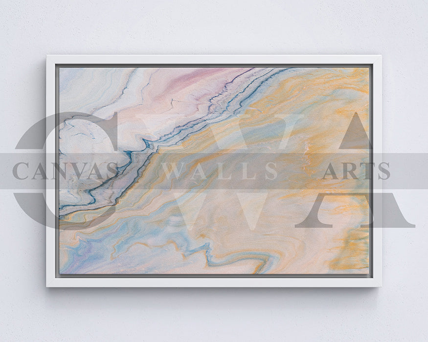 Abstract Liquid Marble Canvas Wall Art