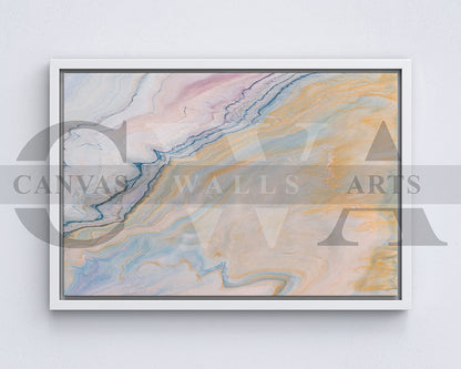 Abstract Liquid Marble Canvas Wall Art