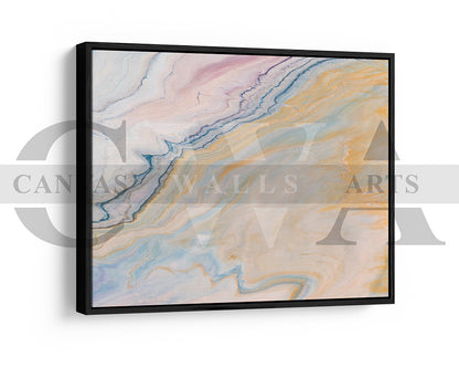 Abstract Liquid Marble Canvas Wall Art