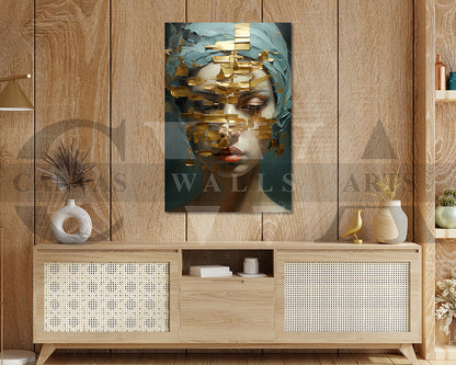 Abstract Painting Woman Canvas Wall Art