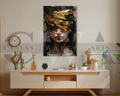Abstract Painting Woman Wall Art
