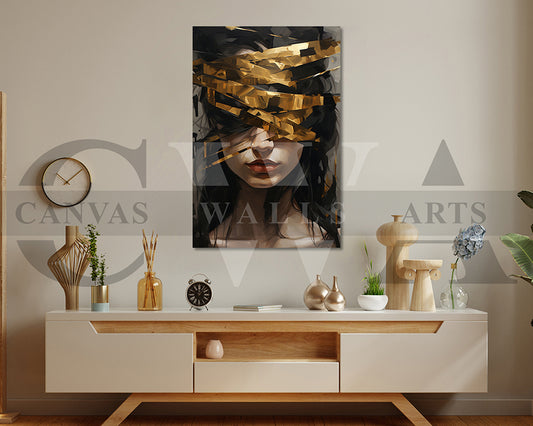 Abstract Painting Woman Wall Art