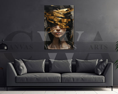Abstract Painting Woman Wall Art