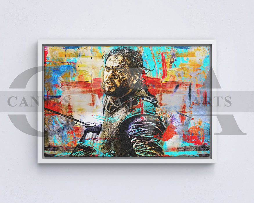Jon Snow Canvas Wall Art Abstract Movie Poster