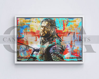 Jon Snow Canvas Wall Art Abstract Movie Poster