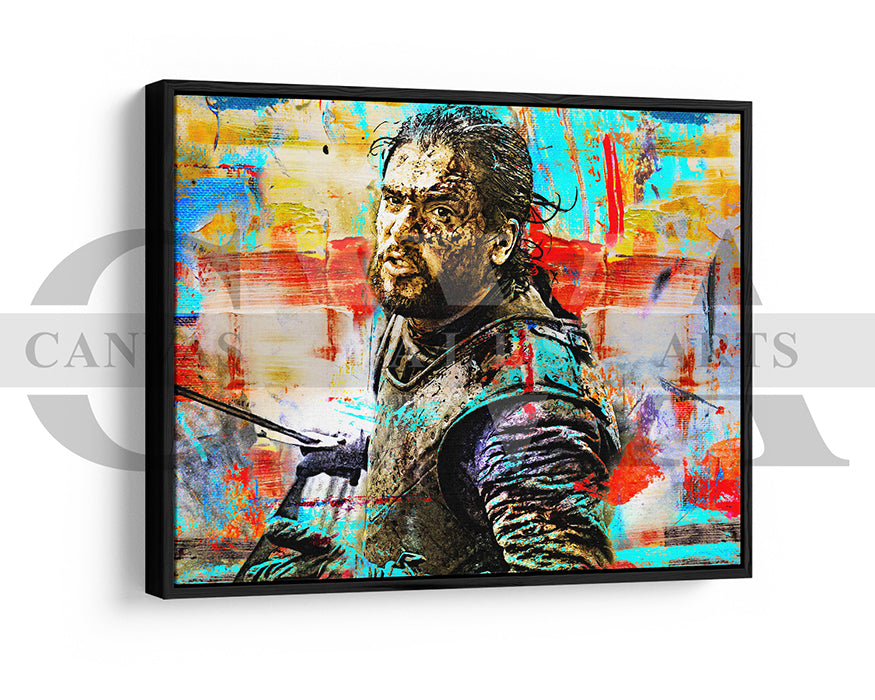 Jon Snow Canvas Wall Art Abstract Movie Poster