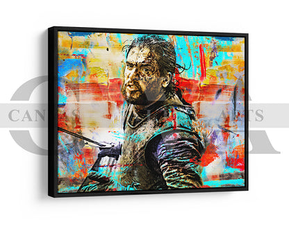 Jon Snow Canvas Wall Art Abstract Movie Poster