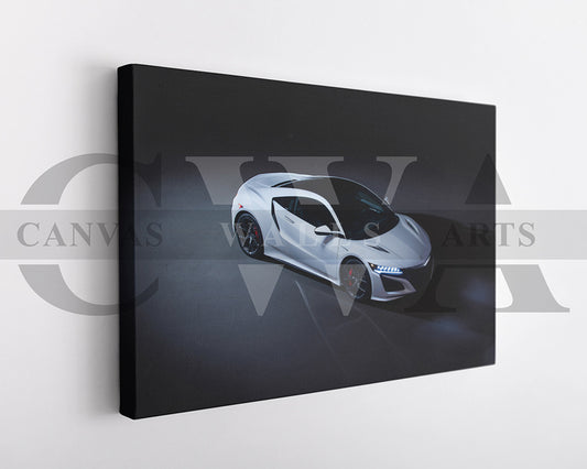 Acura NSX Canvas Wall Art Sport Car Poster Print
