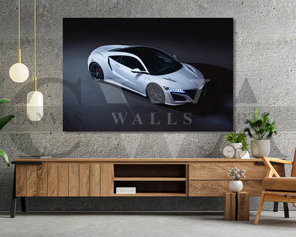 Acura NSX Canvas Wall Art Sport Car Poster Print