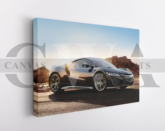 Acura NSX Canvas Wall Art Sport Car Poster Prints