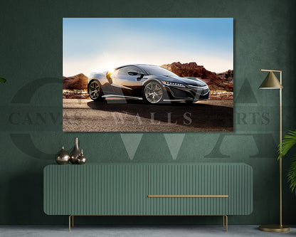 Acura NSX Canvas Wall Art Sport Car Poster Prints