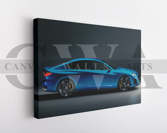 Acura Type S Canvas Wall Art Car Poster Prints