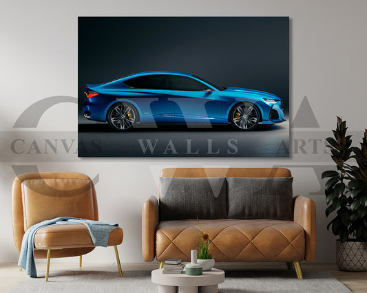 Acura Type S Canvas Wall Art Car Poster Prints