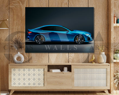 Acura Type S Canvas Wall Art Car Poster Prints