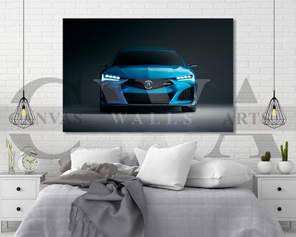 Acura Type S Canvas Wall Art Car Poster Frame