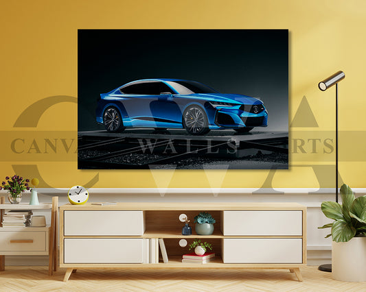 Acura Type S Canvas Wall Art Car Poster Print