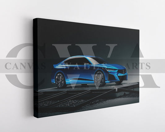 Acura Type S Canvas Wall Art Car Poster Print