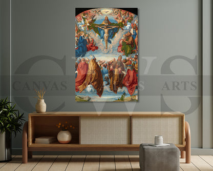 Adoration of the Trinity by Albrecht Durer Painting Canvas Wall Art