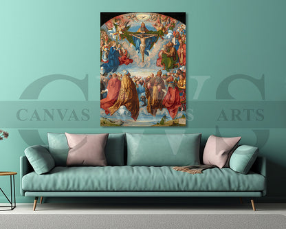 Adoration of the Trinity by Albrecht Durer Painting Canvas Wall Art
