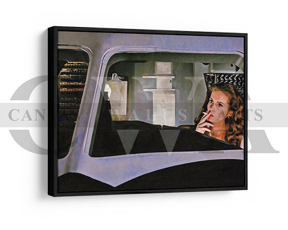 Airplane Smoking Canvas Wall Art Movie Oil Painting Canvas Print