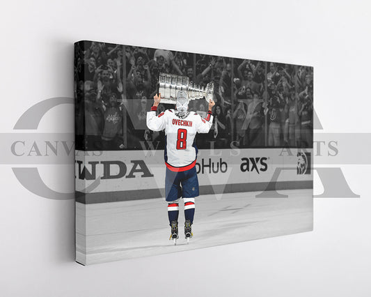 Aleksander Barkov Black & White Canvas Art Ice hockey Canvas Wall Art
