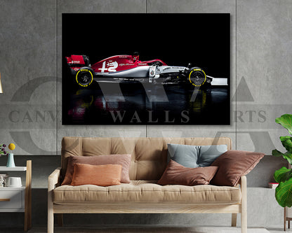 Alfa Romeo C38 Canvas Wall Art Racing Car Poster Prints