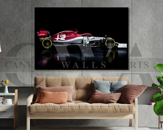 Alfa Romeo C38 Canvas Wall Art Racing Car Poster Prints