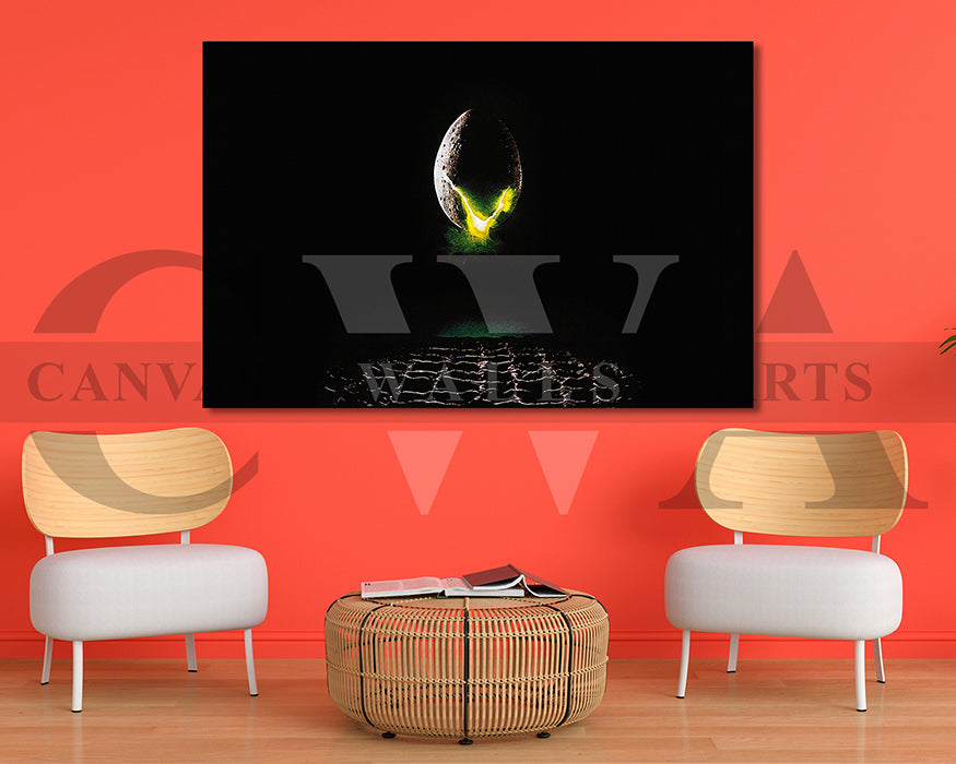 Alien Canvas Wall Art Movie Poster Print