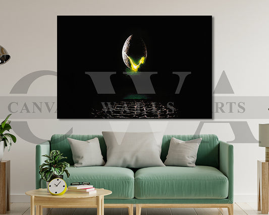 Alien Canvas Wall Art Movie Poster Print