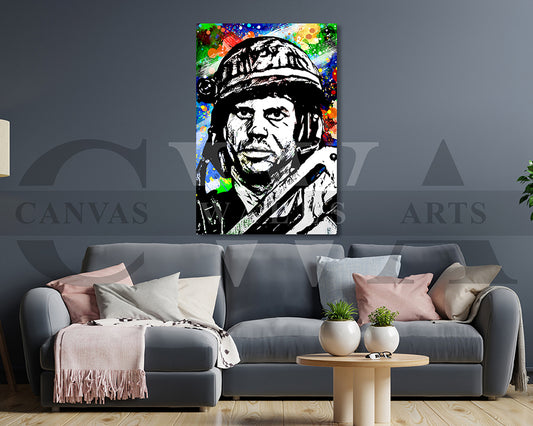 Aliens Hudson Canvas Wall Art Abstract Movie Poster Print