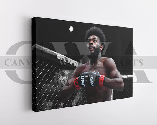 Aljamain Sterling Black & White Canvas Art MMA Canvas Wall Art