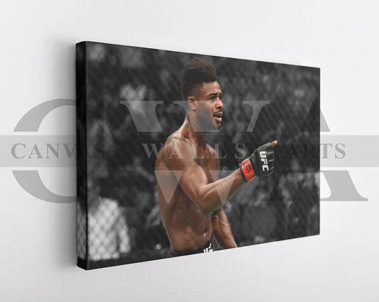 Aljamain Sterling Black & White Canvas Art MMA Canvas Wall Art