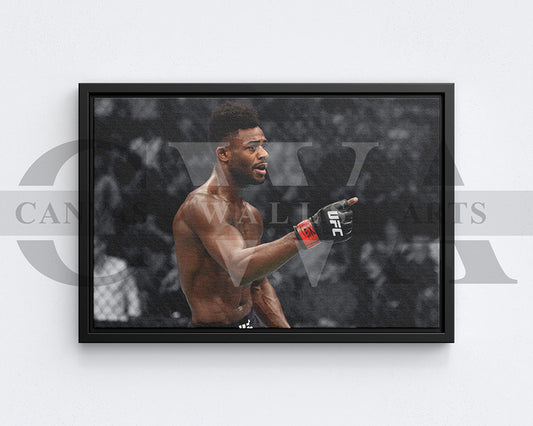 Aljamain Sterling Black & White Canvas Art MMA Canvas Wall Art