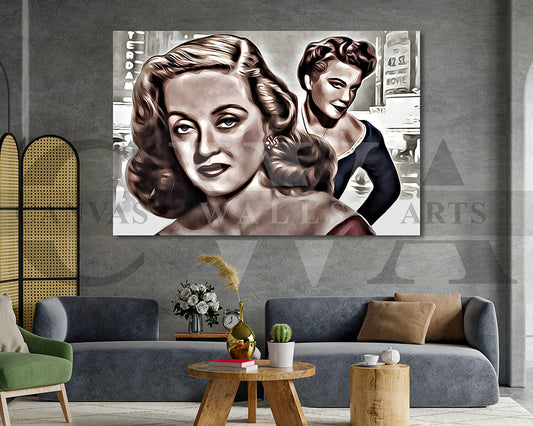 All About Eve Canvas Wall Art Abstract Movie Poster Print