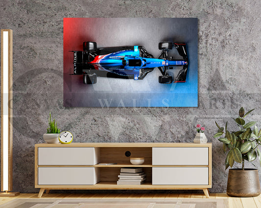 Alpine A521 Canvas Wall Art Formula F1 Car Poster Print