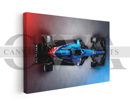 Alpine A521 Canvas Wall Art Formula F1 Car Poster Print
