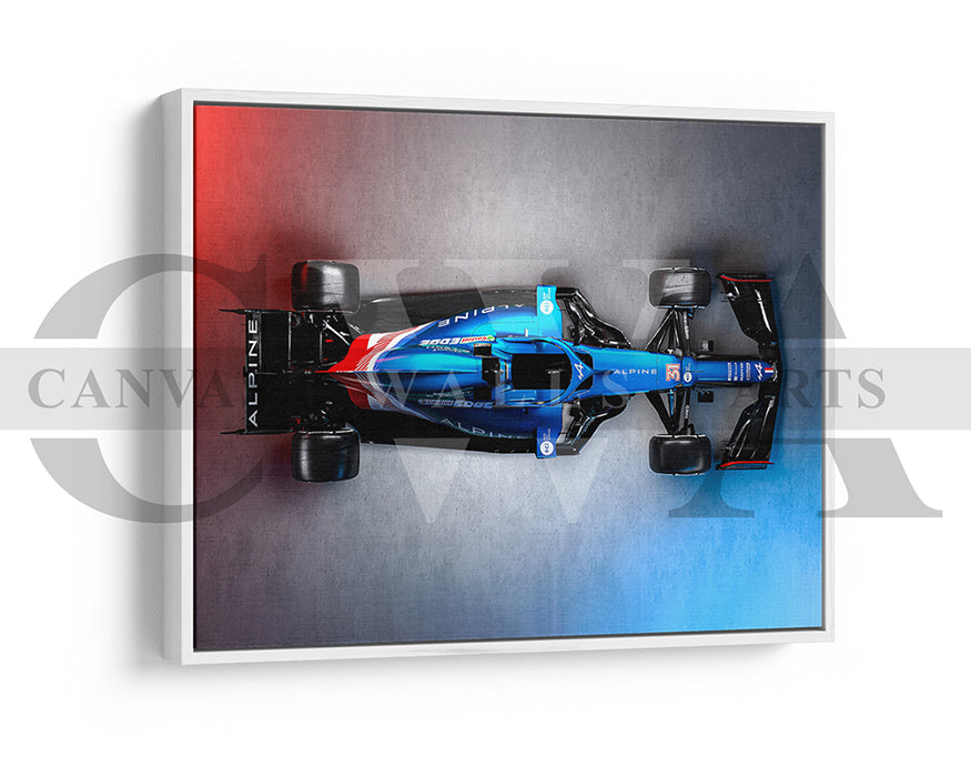 Alpine A521 Canvas Wall Art Formula F1 Car Poster Print