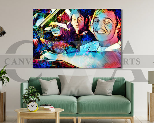 Alright Alright Alright Canvas Wall Art Abstract Movie Poster Print