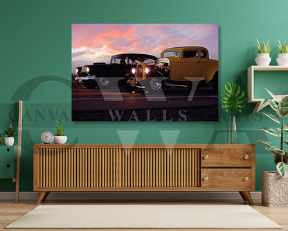 American Graffiti Canvas Wall Art Movie Oil Painting Canvas Print
