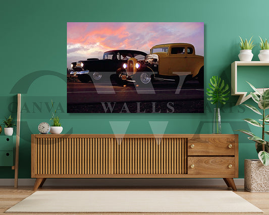 American Graffiti Canvas Wall Art Movie Oil Painting Canvas Print