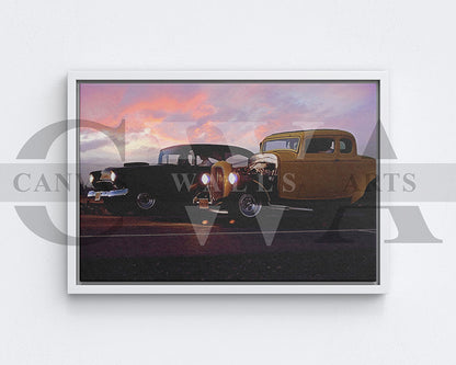 American Graffiti Canvas Wall Art Movie Oil Painting Canvas Print