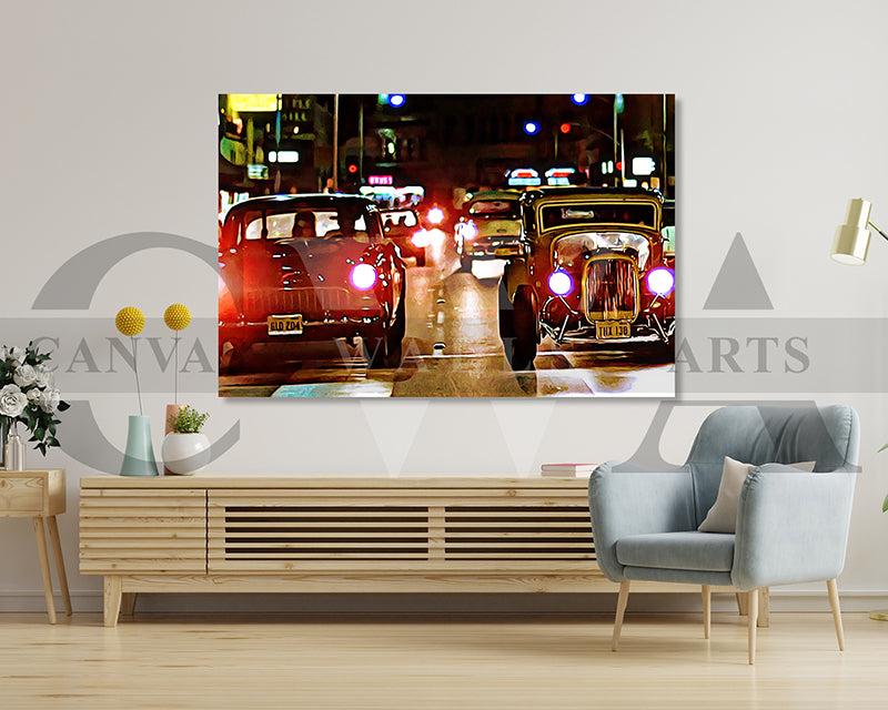 American Graffiti Canvas Wall Art Movie Oil Painting Canvas Print
